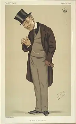 «Человек мира». Карикатура Spy, опубликованная в журнале Vanity Fair в 1876 году.