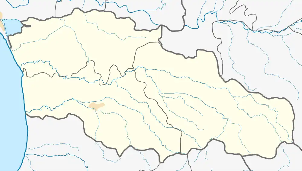 Шекветили на карте