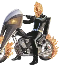 Призрачный гонщик (Джонни Блэйз) на варианте обложки комикса Avengers (Vol. 8) #36 (сентябрь 2020). Художник — Алекс Росс.