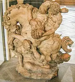 Сцена битвы. Терракота. Лувр, Париж