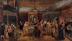 Семь смертных грехов. Между 1592 и 1599. Дерево, масло. Частное собрание