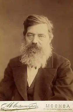 Н. П. Гиляров-Платонов. Фотография ателье М. Лихтенберга (1883)