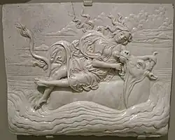 Похищение Европы. Ок. 1495. Майолика. Музей Виктории и Альберта, Лондон