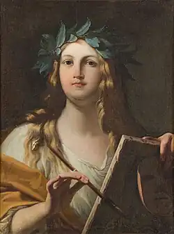 Гений живописи. Ок. 1740. Холст, масло. Академия Святого Луки, Рим