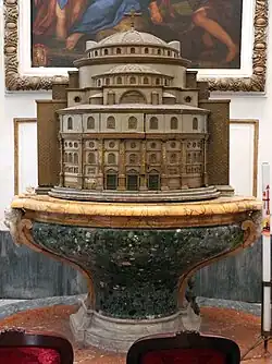 Дж. Сарди. Модель баптистерия Сан-Лоренцо-ин-Лучина в Риме. 1713—1721