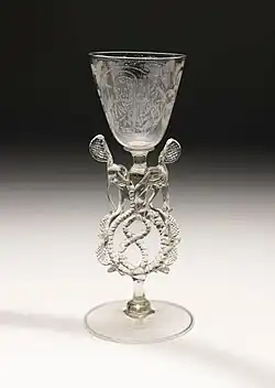 Классический венецианский кубок с гравировкой