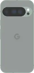 Diagram of a Pixel 9 Pro smartphone in gray.
