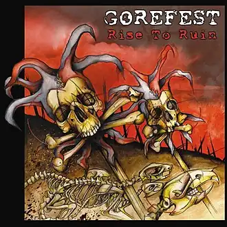 Обложка альбома Gorefest «Rise to Ruin» (2007)