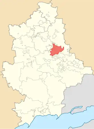 Горловский городской совет на карте