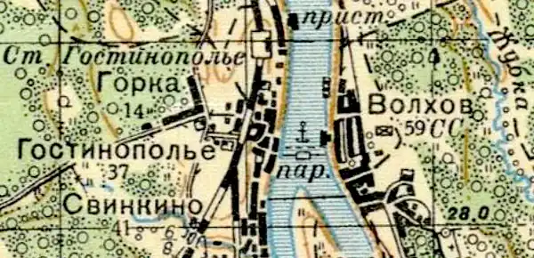 План деревни Свинкино. 1941 год