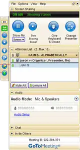 Скриншот программы GoToMeeting