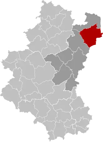 Расположение муниципалитета на карте провинции