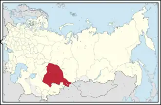 Степное генерал-губернаторствоказ. Дала генерал-губернаторлығыкирг. Талаа генерал-губернаторлугу на карте