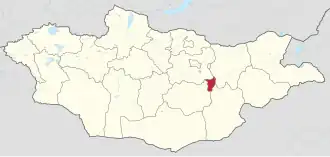 Говь-Сумбэр на карте