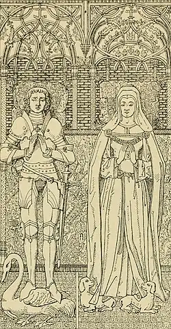 Изображение могилы Елизаветы Неверской и её супруга Иоганна I