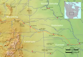 Орегонская тропа и место Резни Граттана.
