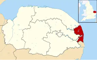 Грейт-Ярмут на карте