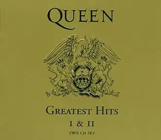 Обложка альбома Queen «Greatest Hits I & II» (1994)