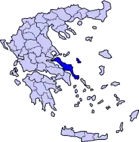 Эвбея на карте