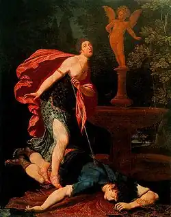 Пирам и Фисба. Ок. 1595 г. Холст, масло. Уффици, Флоренция