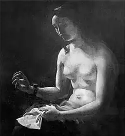 Филомена в тюрьме, вышивающая на полотне случившееся с нею происшествие. До 1941 года находилась в Алупкинском дворцово-парковом музее-заповеднике