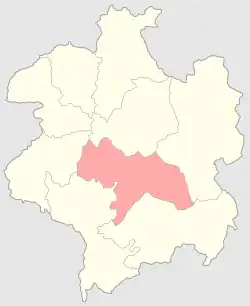 Пружанский уезд на карте