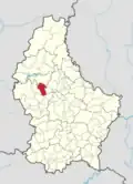 Расположение коммуны на карте Люксембурга