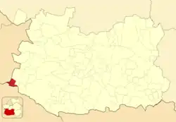 Расположение муниципалитета на карте провинции