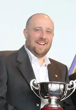 Гуидо Гуэррини после победы в Ралли Монте Карло 2015 года.