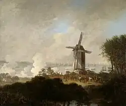 Канонерские лодки у мыса Кастеллет в Копенгагене в Копенгагенском сражении в 1807 году между Данией и Великобританией. Ок. 1807. Холст, масло. Городской музей, Копенгаген