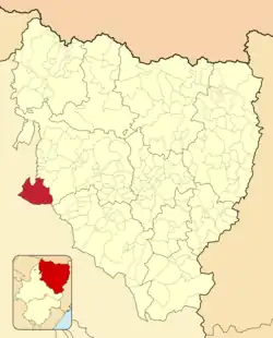 Расположение муниципалитета на карте провинции