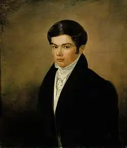 Шёлковый фабрикант Карл Эдвин Лундгрен в молодые годы.