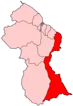 Ист-Бербис-Корентайн на карте