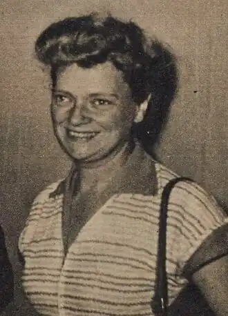 Элен Пармелен в 1952 году