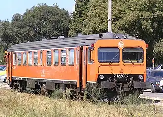 Рельсовый автобус 7122-007 железных дорог Hrvatske željeznice (HŽ, Хорватия), бывшая Y1 шведского оператора SJ