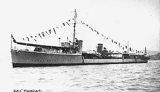 HMS Thracian в составе японского флота — «патрульный корабль № 101».