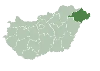 Сабольч-Сатмар-Берег на карте