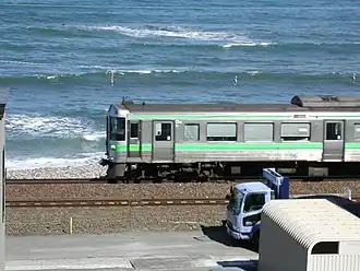 Состав линии Хакодате недалеко от станции Асари