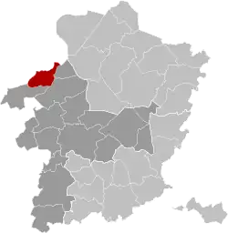 Расположение муниципалитета на карте провинции