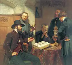 Г. и М. Генслер. Группа членов Гамбургской ассоциации художников. 1859. Холст, масло. Музей истории Гамбурга, Гамбург