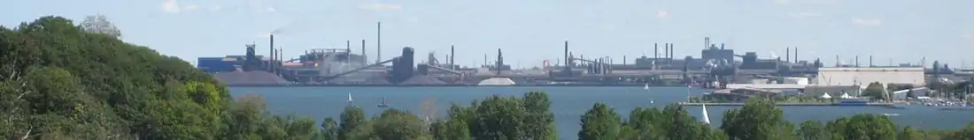 Панорама сталелитейных заводов Гамильтона