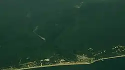 Вид на долину реки Жвава-Квара со стороны Чёрного моря в конце 1950-х годов