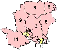 Гэмпшир на карте