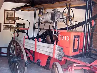 Handdruckspritze der Feuerwehr Müllrose aus dem Jahre 1913