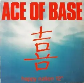 Обложка сингла Ace of Base «Happy Nation» (1992)