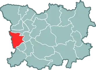 Гродненский повет на карте