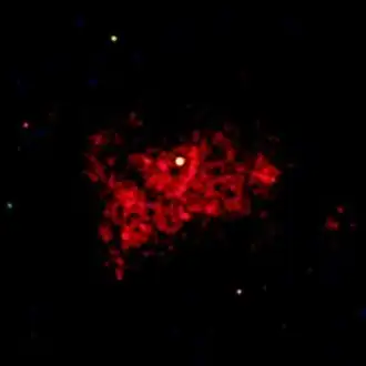 Изображение снятое в рентгеновском диапазоне обсерваторией Чандра