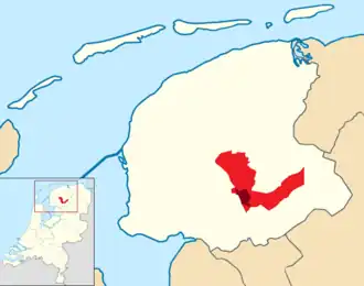 Расположение общины на карте провинции