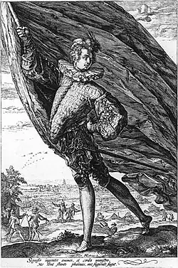 Великий знаменосец. 1587. Офорт