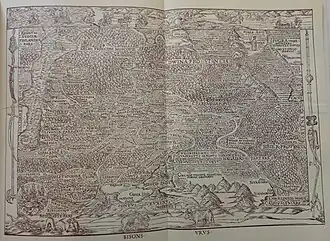 Карта 1557 года (С. Герберштейн)